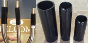 1 1/2" X 4" black vinyl SLEEVE GRIP