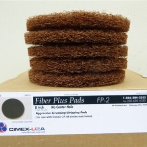 7 3/4" Brown aggressive stripping/scrubbing cimex pad.  5 per case