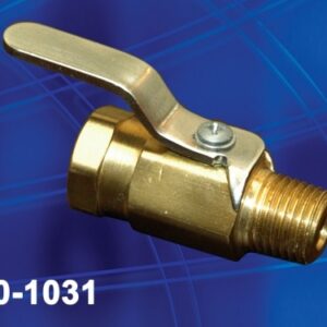 Ball Valve 1/8' brass w/chrome handle MxF