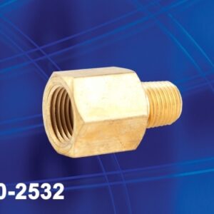 Adapter, 1/4" M x 3/8" F Brass