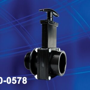 Gate Valve,1.5 " Male x Slip ABS