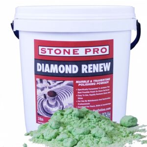 DIAMOND RENEW MARBLE, LIMESTONE & TRAVERTINE POLISH POWDER - 3lbs Tub