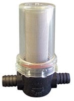 STRAINER INLINE 1/2" BARBS - PLASTIC