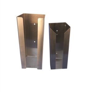 Stainless steel plastic tab holders