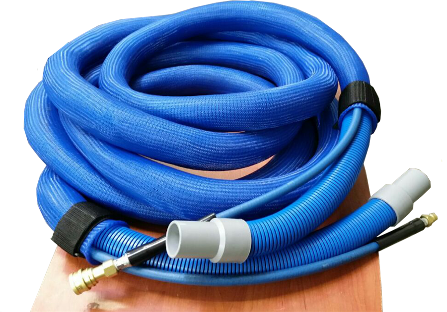 Carpet Cleaning 15' Vacuum and Pressure Hoses W/ Quick Disconnect for Wand 
