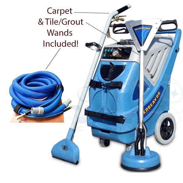 Endeavor 9000I-HSH with carpet wand and tile / grout wand + Hoses