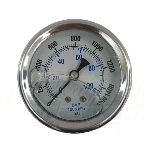 Pressure Gauge. 1500 psi