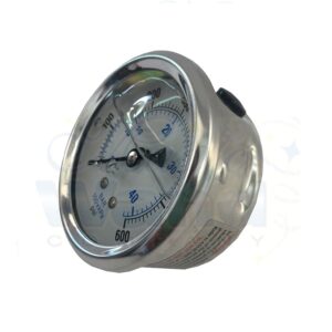 Pressure gauge, 600 psi