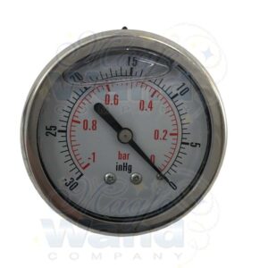 Vac Gauge. 30" Lift