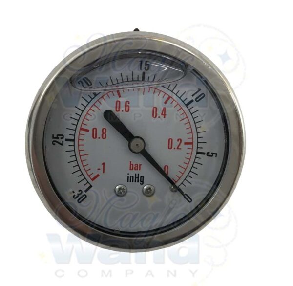 Vac Gauge. 30" Lift