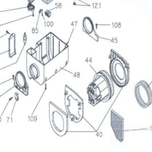 LW30/38 Vacuum Motor with Gaskets