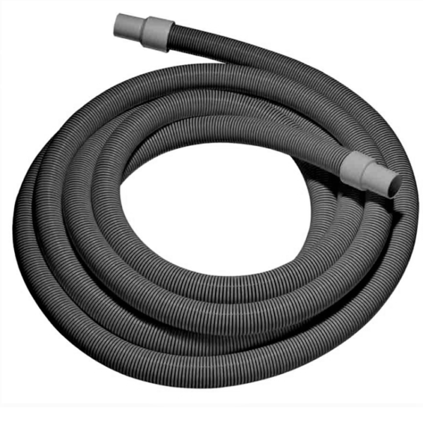 2" VACUUM HOSE with cuffs - Grey - 50 foot