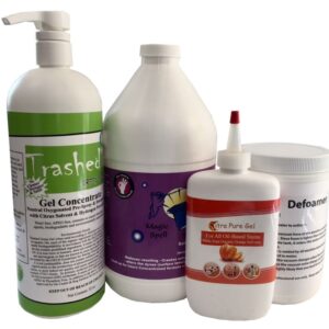 $84+ Chemical Package: Trashed Green Gel, Magic Spell, Citrapure Gel, Powdered Defoamer sample