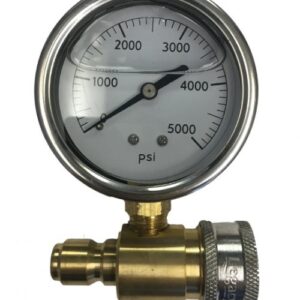 Pressure Gauge, Bottom Mount, 0-5,000 PSI