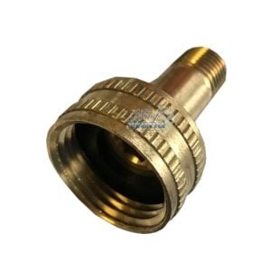 Garden Hose Fitting, Swivel, 3/4" Female Hose ID x 1/4" Male Pipe