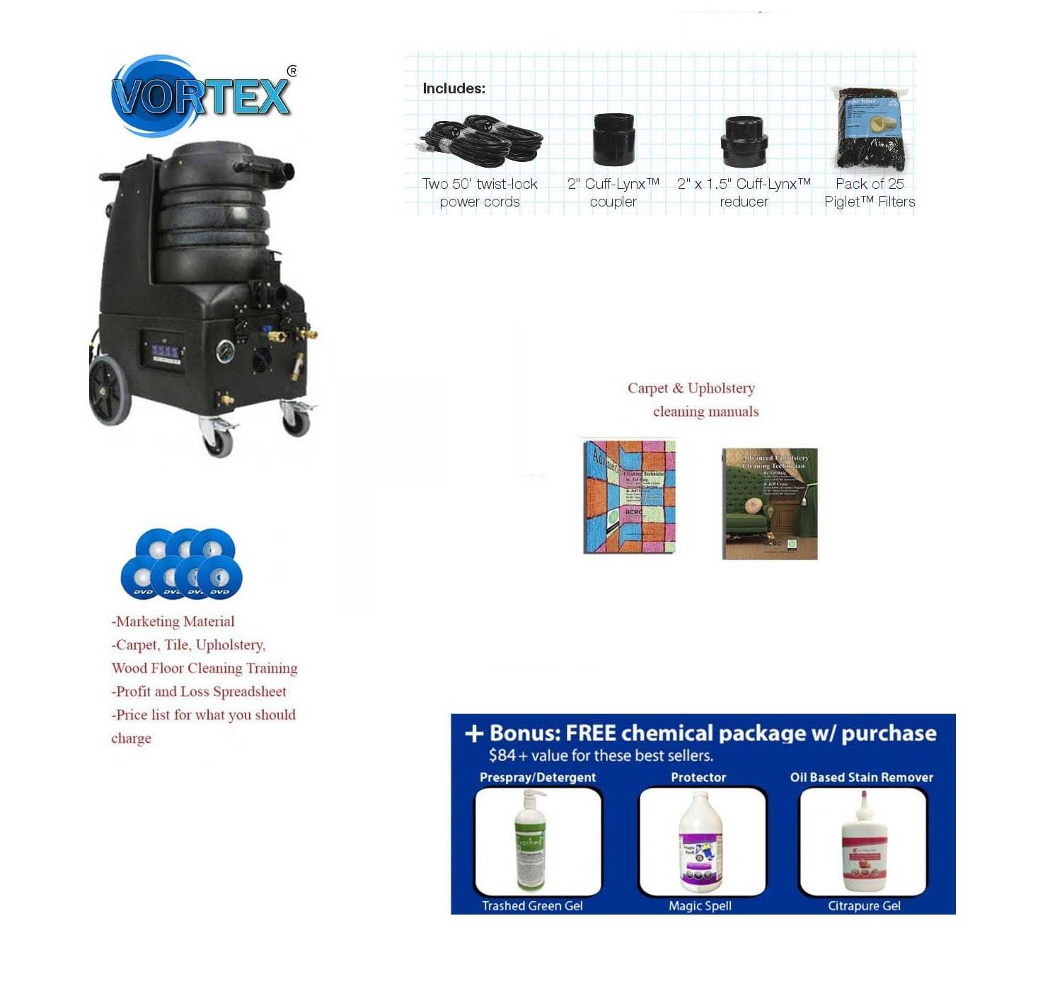 EDIC® 9000i Endeavor Commercial Tile & Carpet Steam Extraction Machine