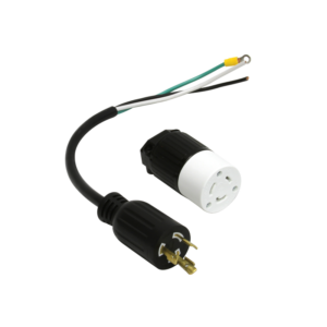 Power Cord and Twist Lock Upgrade Kit w Female End Adapter