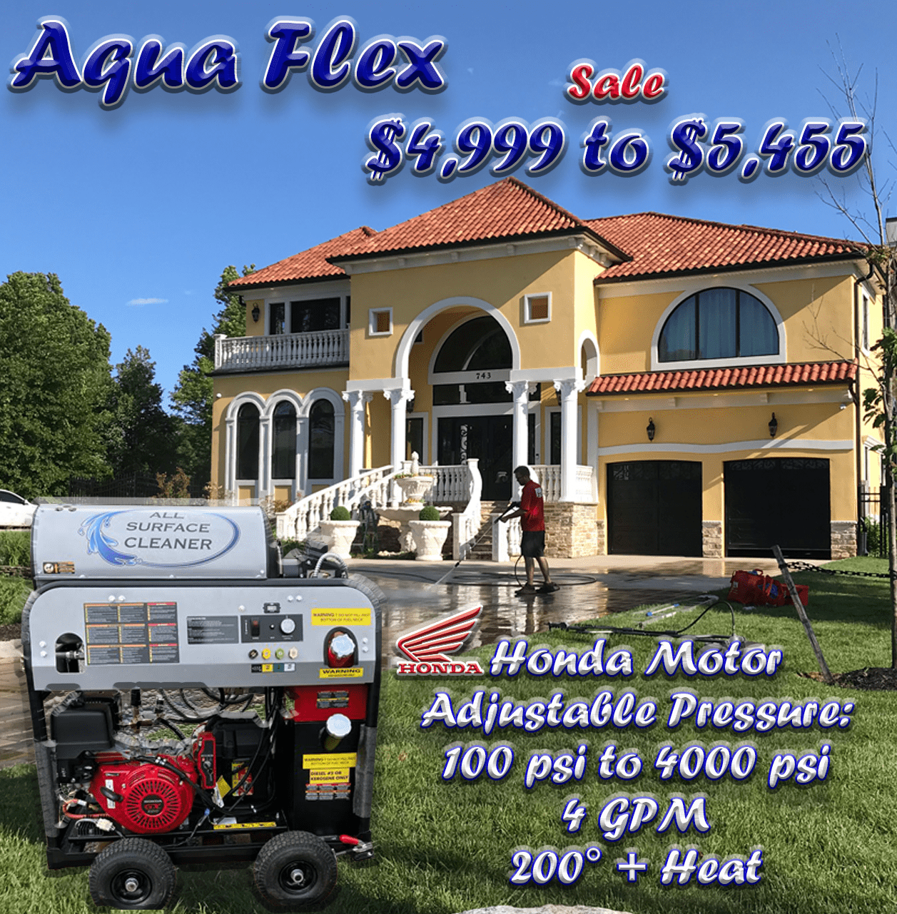 Variable on sale pressure washer
