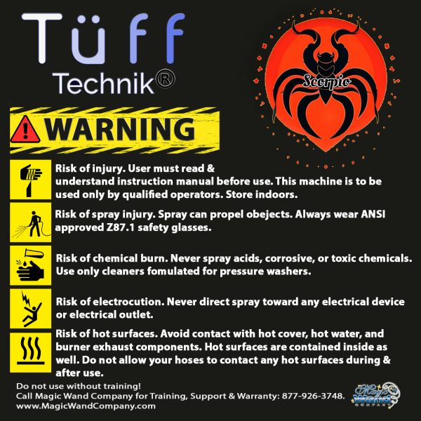 Diesel Heater Label on Machine